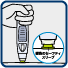 注射位置を決めます