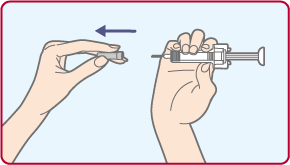 針カバーを取り外します