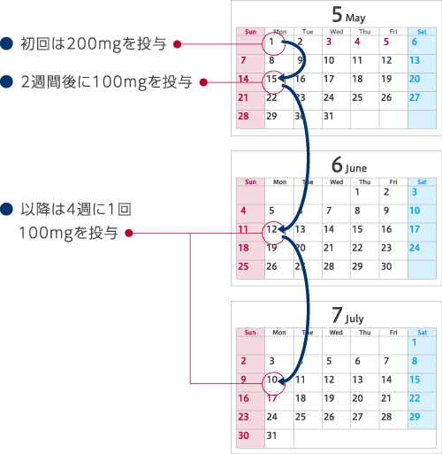 投与スケジュール